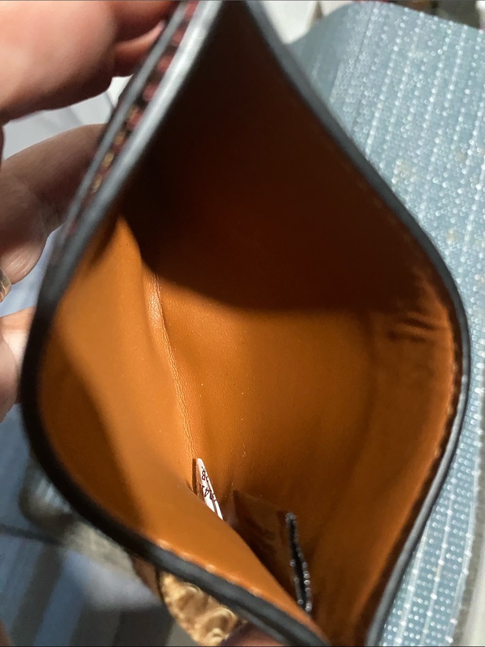 Coach Red Signature Patent Card Case - Picture 3 of 8